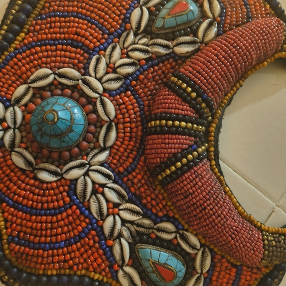 Tibetan Tribal Bib Wearable Art Ethnic Jewelry. - Picture 2 of 9